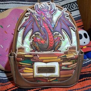 Loungefly Stained Glass Dragon Mini Backpack New With Tags BAM Exclusive